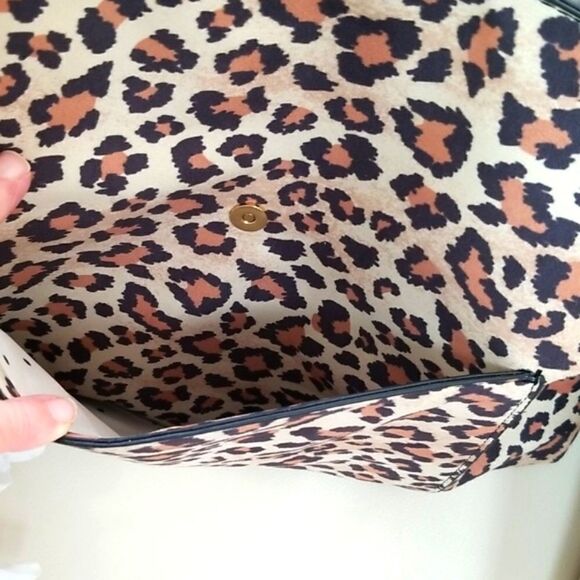 BLACK AND TAN LEOPARD PRINT LARGE BAG!!! NWT!!! - Picture 7 of 8